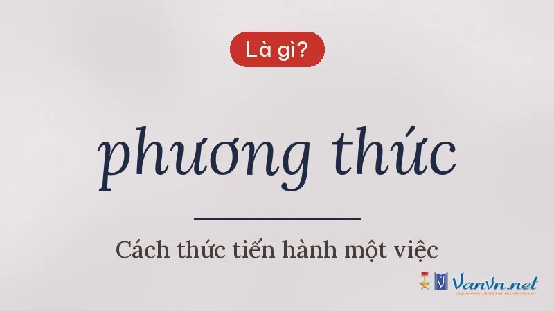 phương thức là gì