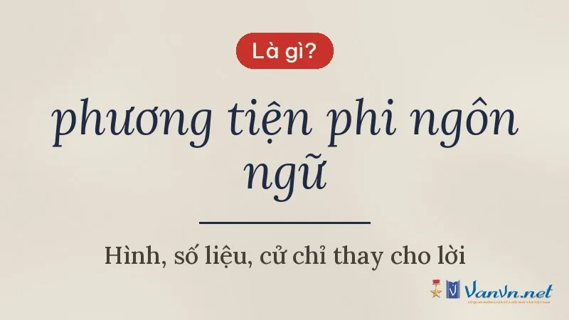 phương tiện phi ngôn ngữ là gì