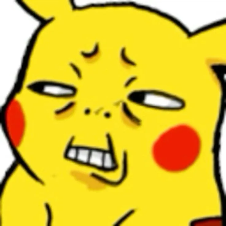 pikachu meme face