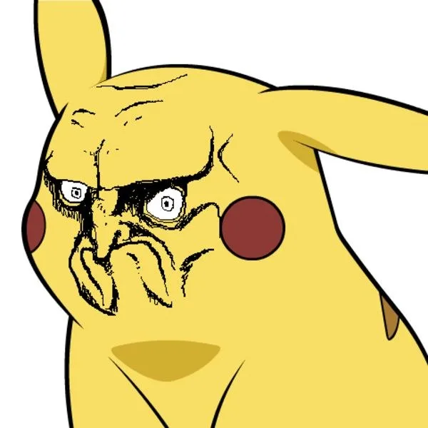 pikachu meme face