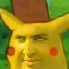 pikachu meme face