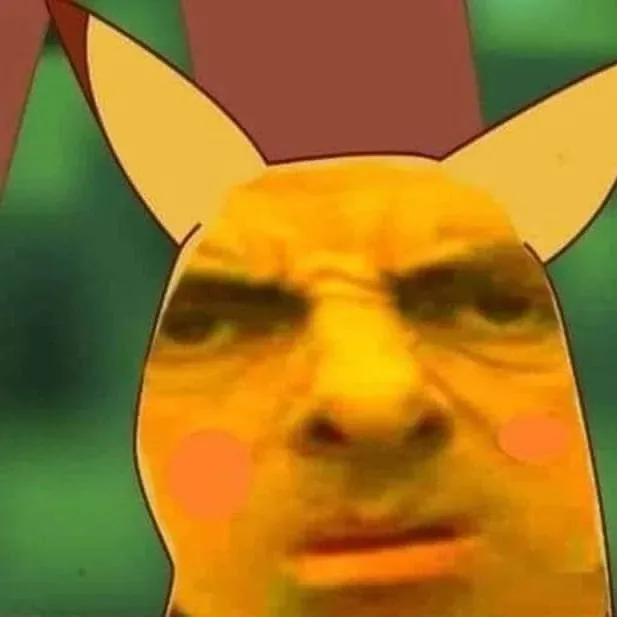 pikachu meme face