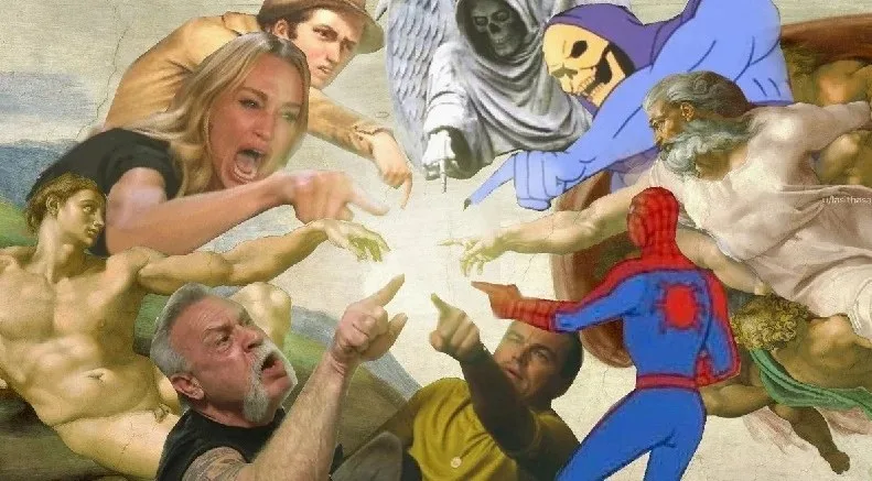 pointing meme