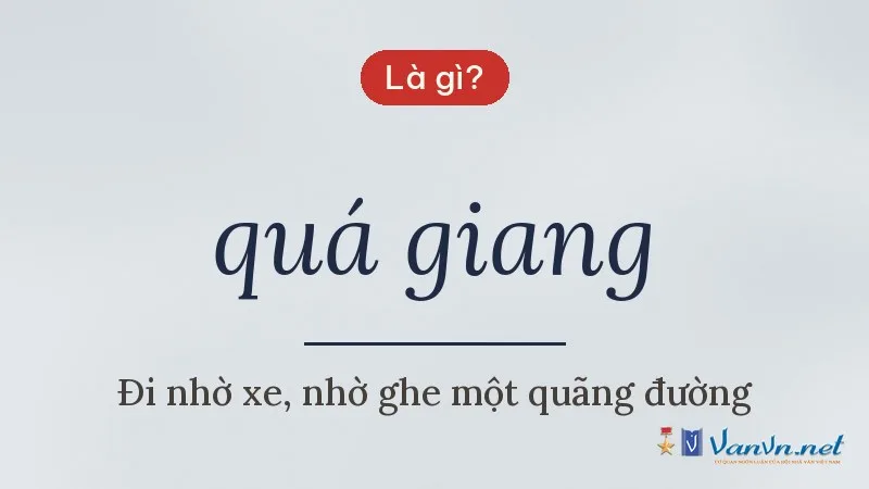 quá giang là gì