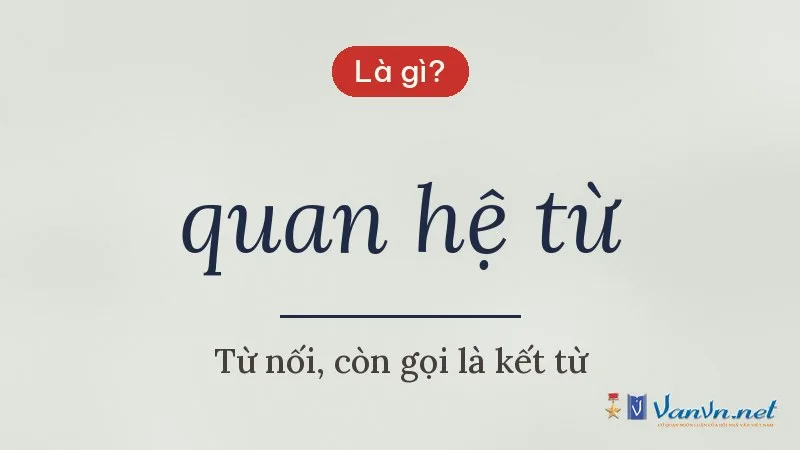 quan hệ từ là gì