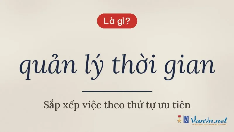 quản lý thời gian là gì