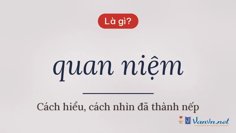 quan niệm là gì