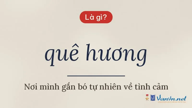 quê hương là gì
