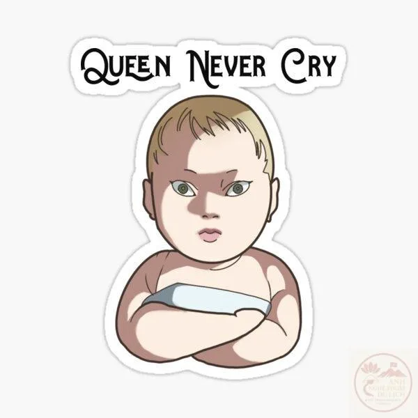 50+ Queen never cry meme: em bé khoanh tay và bản chế