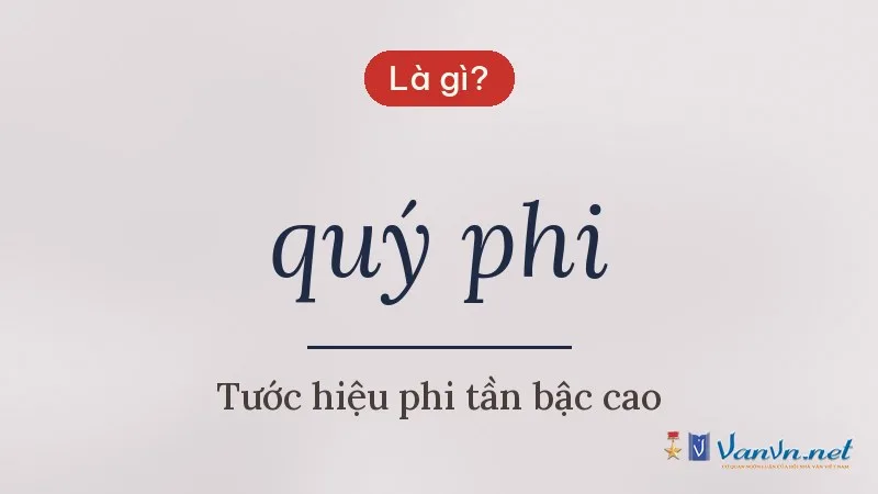 quý phi là gì