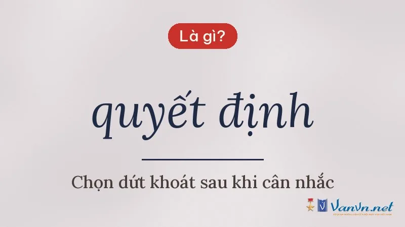 quyết định là gì