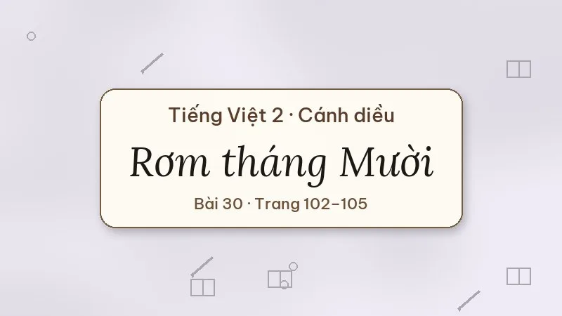 rơm tháng mười lớp 2 cánh diều