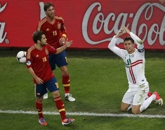 ảnh chế ronaldo khóc