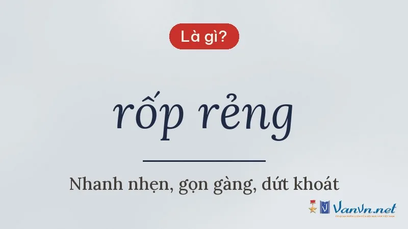 rốp rẻng là gì