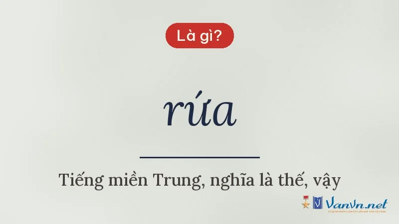 rứa là gì