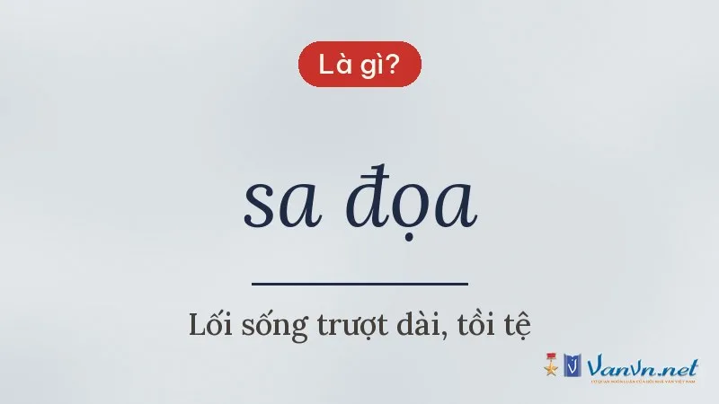 sa đọa là gì