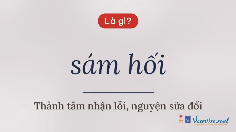 sám hối là gì