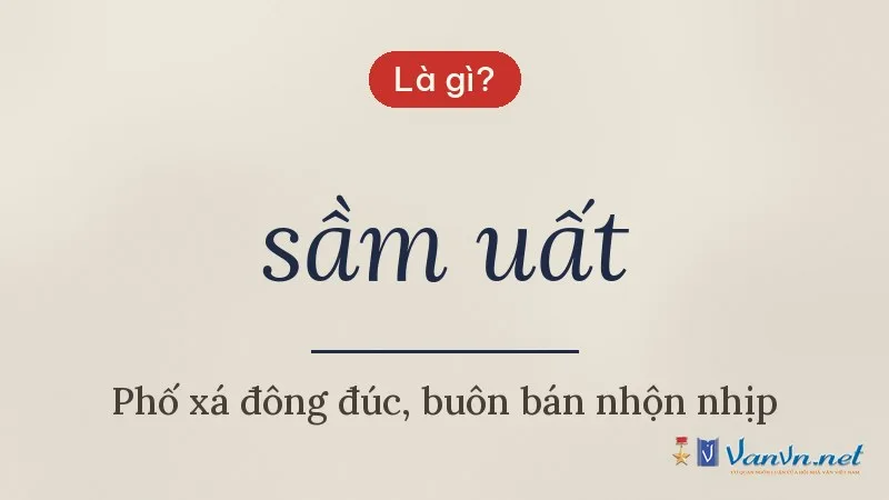 sầm uất là gì