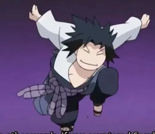 sasuke meme happy