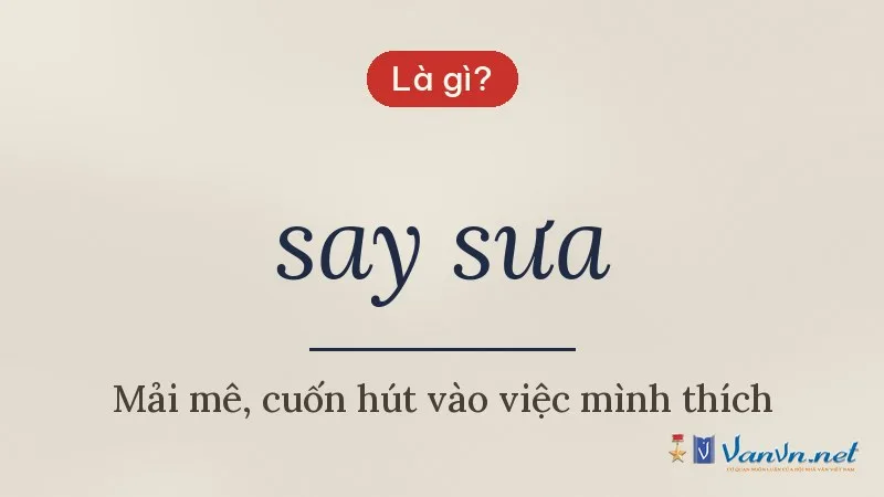 say sưa là gì