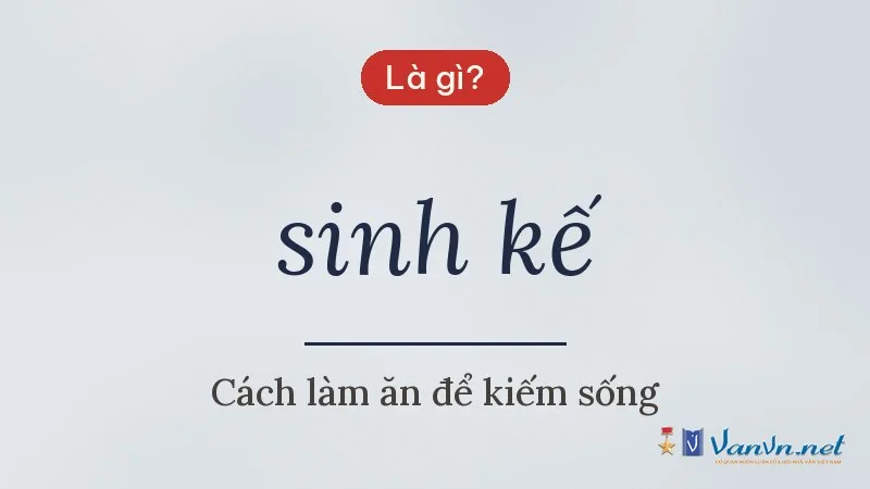 sinh kế là gì