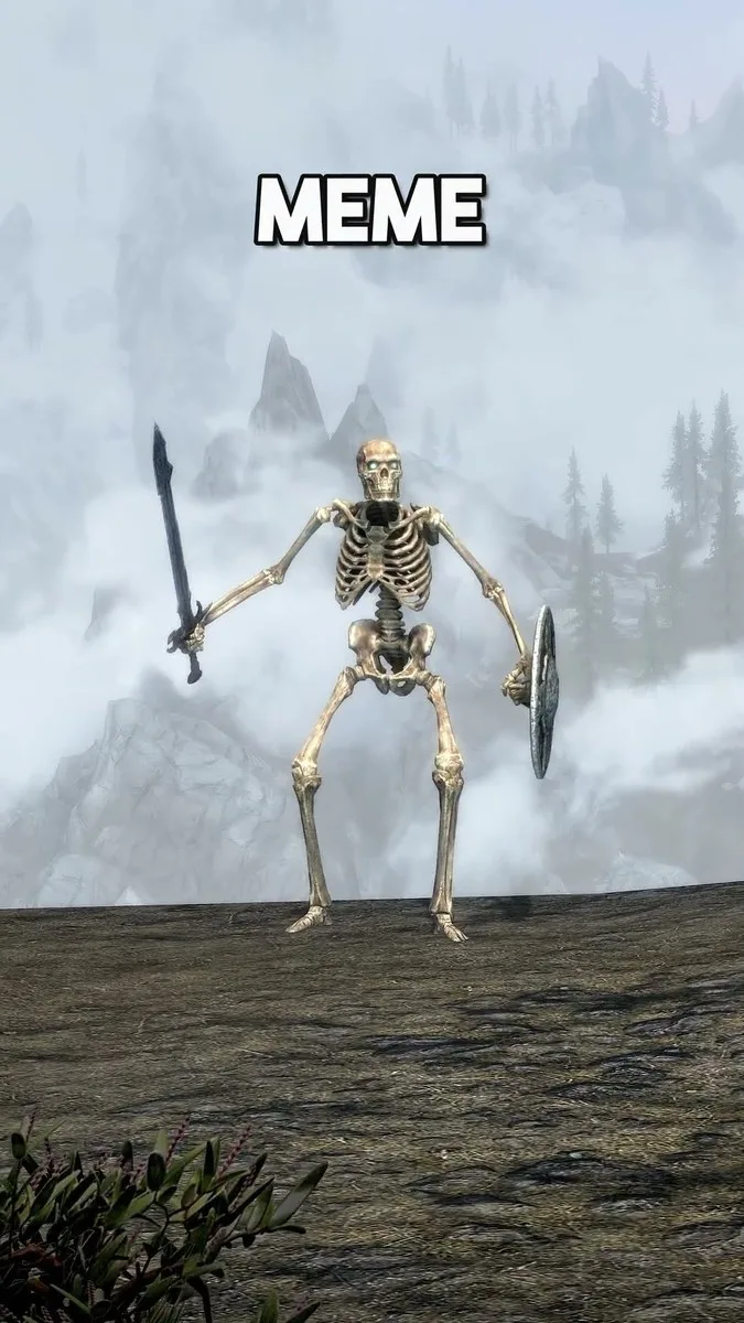 ảnh skeleton meme