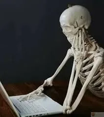 skeleton waiting meme