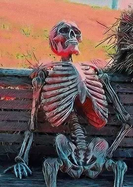 skeleton waiting meme