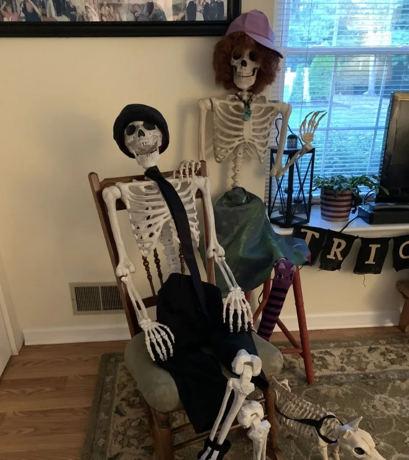 skeleton waiting meme