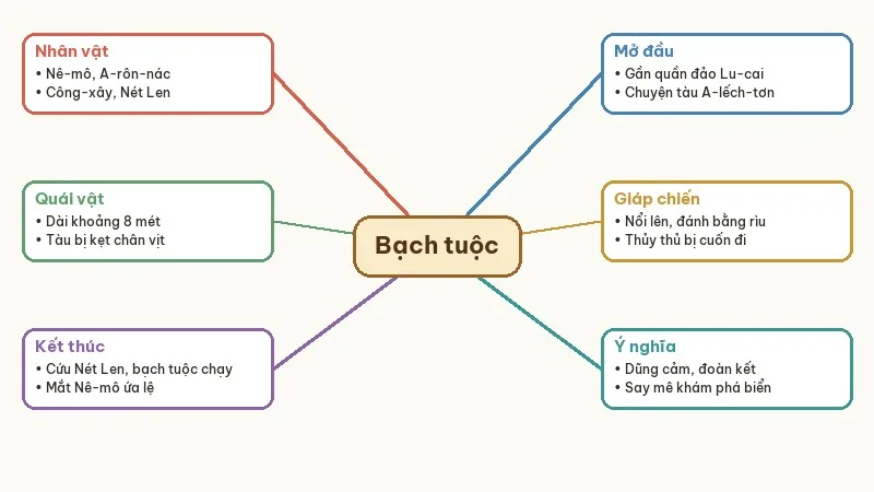 sơ đồ tóm tắt bạch tuộc