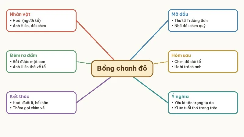 sơ đồ tóm tắt bồng chanh đỏ
