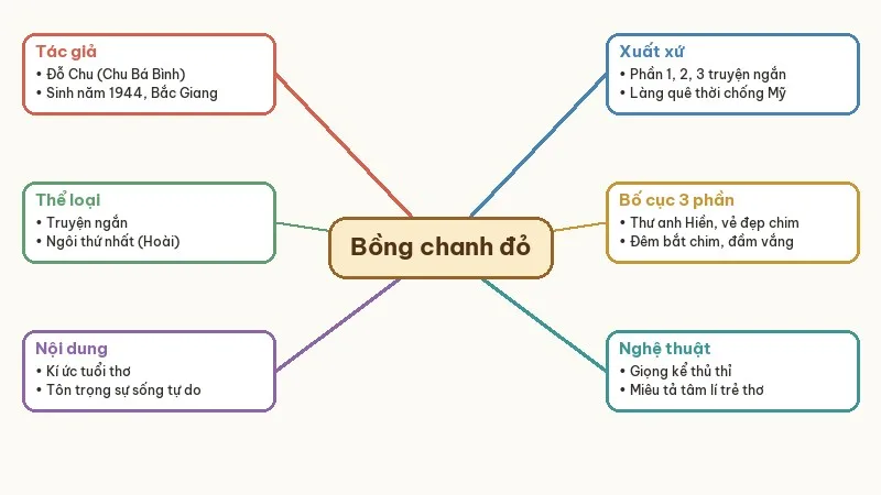 sơ đồ tư duy bồng chanh đỏ