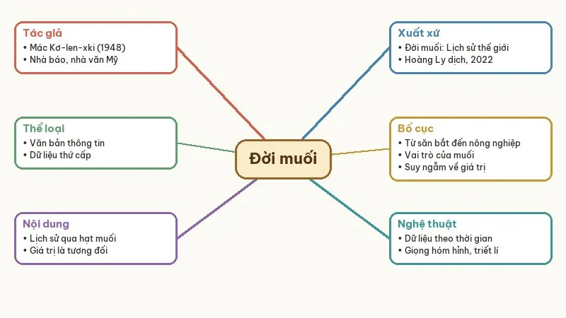 sơ đồ tư duy đời muối