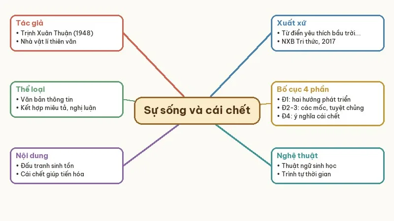 sơ đồ tư duy sự sống và cái chết