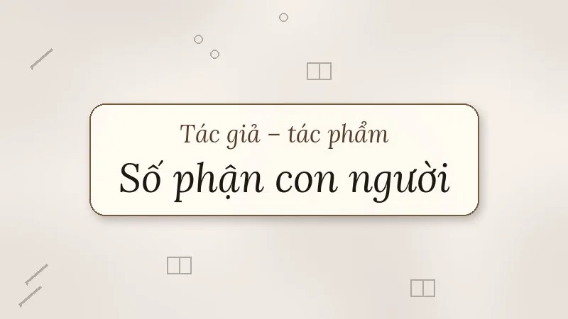 số phận con người sô-lô-khốp