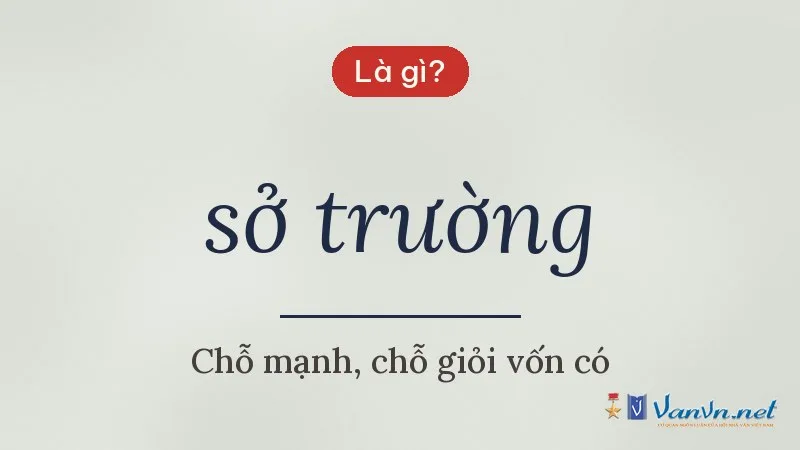 sở trường là gì