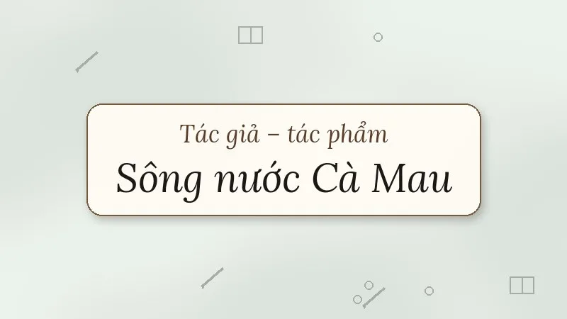 sông nước cà mau đoàn giỏi