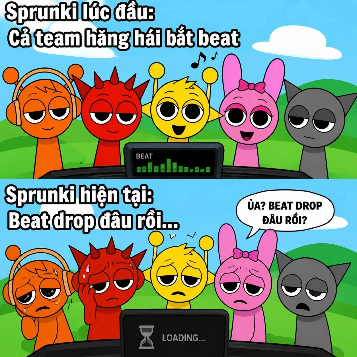 sprunki meme hài hước