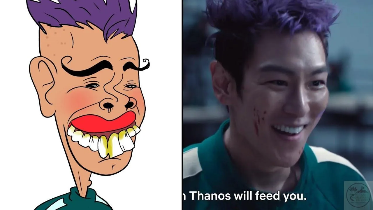 thanos squid game meme