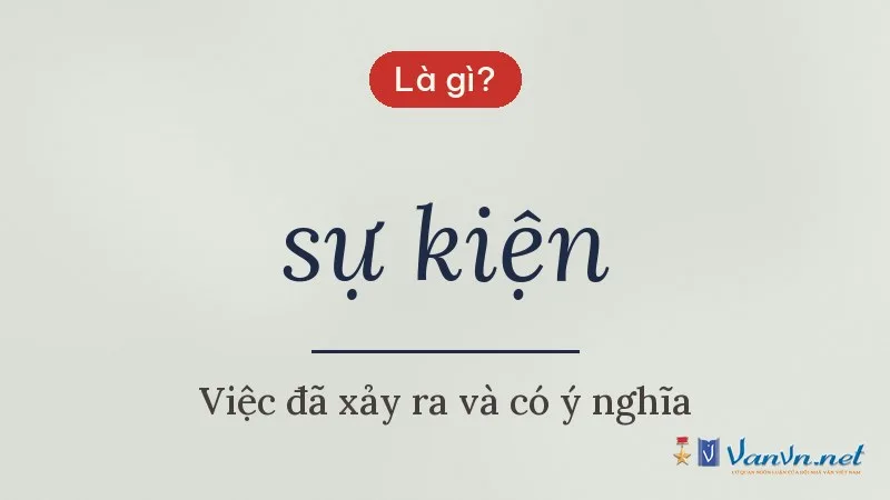 sự kiện là gì