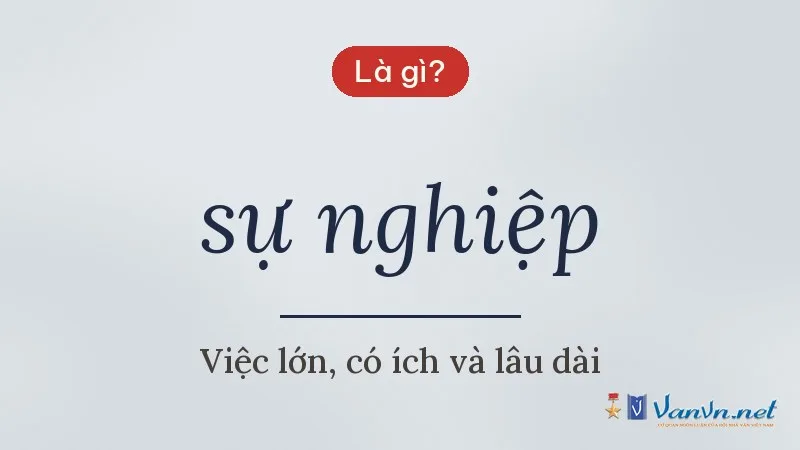 sự nghiệp là gì