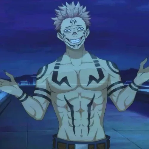 sukuna smile meme