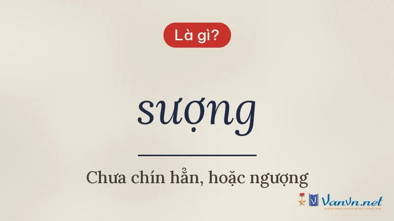 sượng là gì