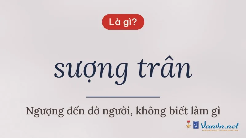 sượng trân là gì
