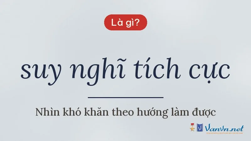 suy nghĩ tích cực là gì