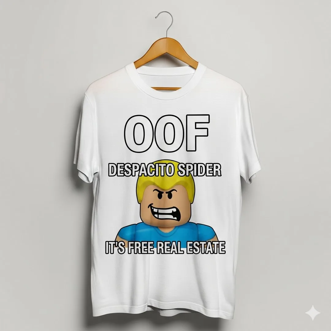 t-shirt roblox meme chữ