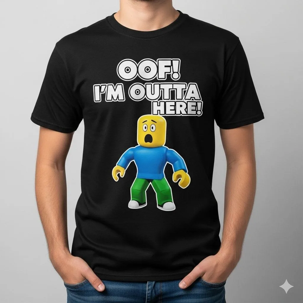 t-shirt roblox meme chữ