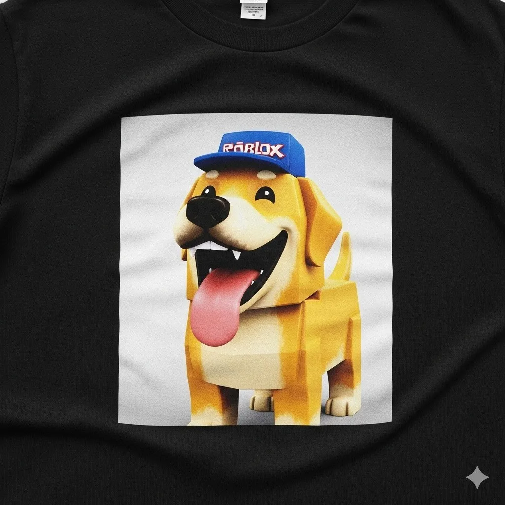t-shirt roblox meme dog
