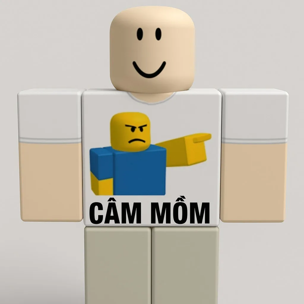 t-shirt roblox meme chữ