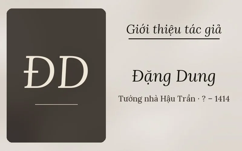 Tác giả Đặng Dung
